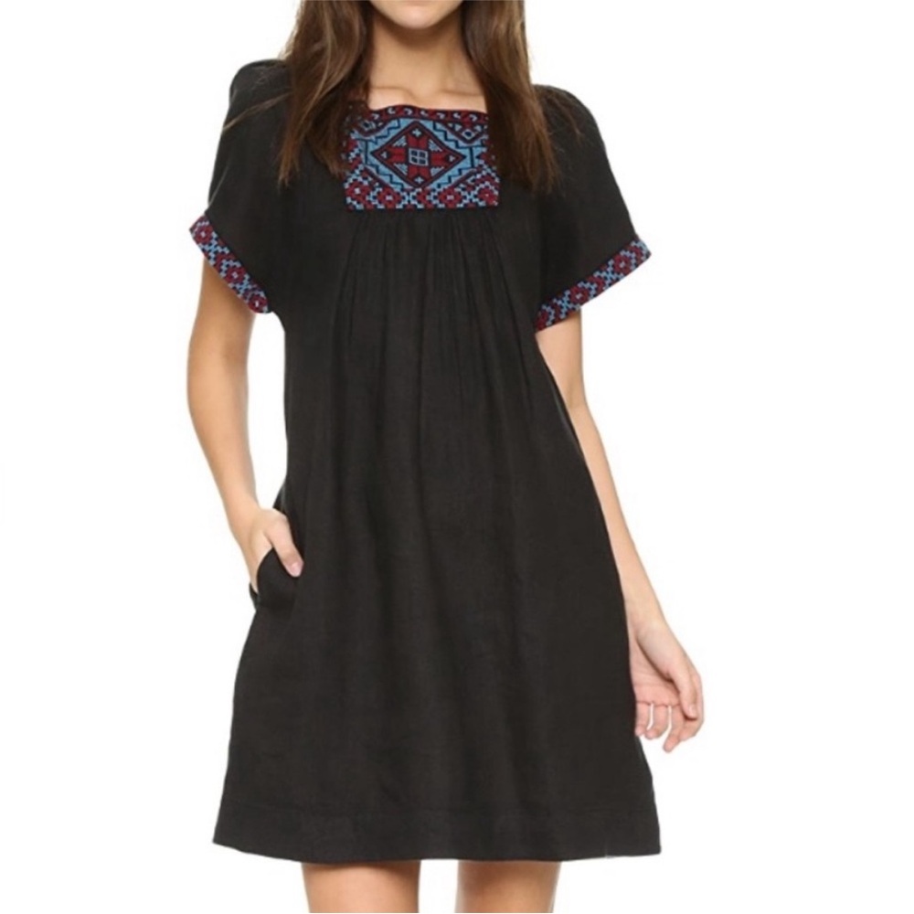 Madewell Black Linen Dress